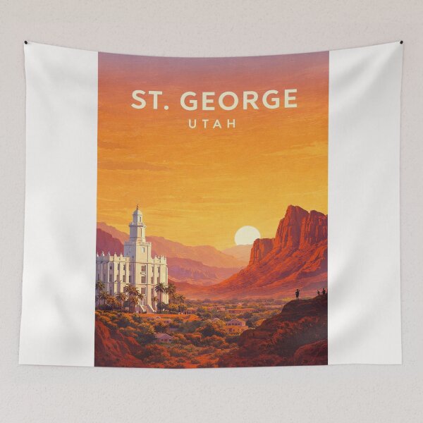 Item preview, St. George Red Cliffs Snow Canyon Utah Desert Landscape designed and sold by Places On Earth.