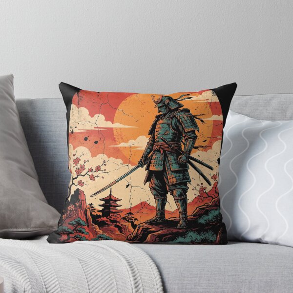 Item preview, samurai in teal and black armor  designed and sold by Gihan Bandara.