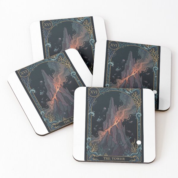 Item preview, Hydrothermal Tower Tarot Card Ocean Art designed and sold by SMARTKIT  DESIGNAGENCY.