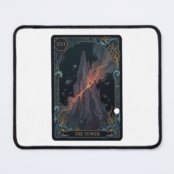 Item preview, Hydrothermal Tower Tarot Card Ocean Art designed and sold by SMARTKIT DESIGNAGENCY.