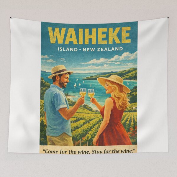 Item preview, Waiheke Island Hauraki Gulf Vineyards Auckland New Zealand designed and sold by Places On Earth.