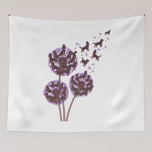 Item preview, Rottweiler Dandelion Flower Dog Lover designed and sold by dian-rody-crest.