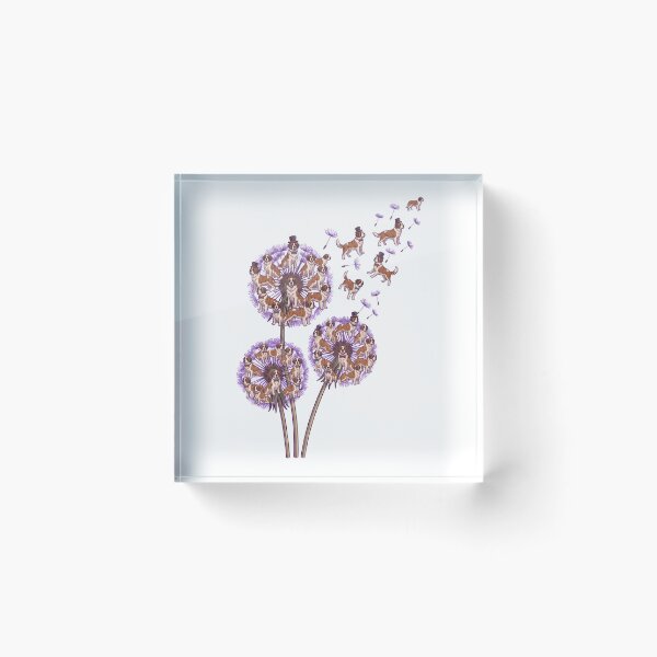 Item preview, Saint Bernard Dandelion Flower Dog Lover designed and sold by dian-rody-crest.