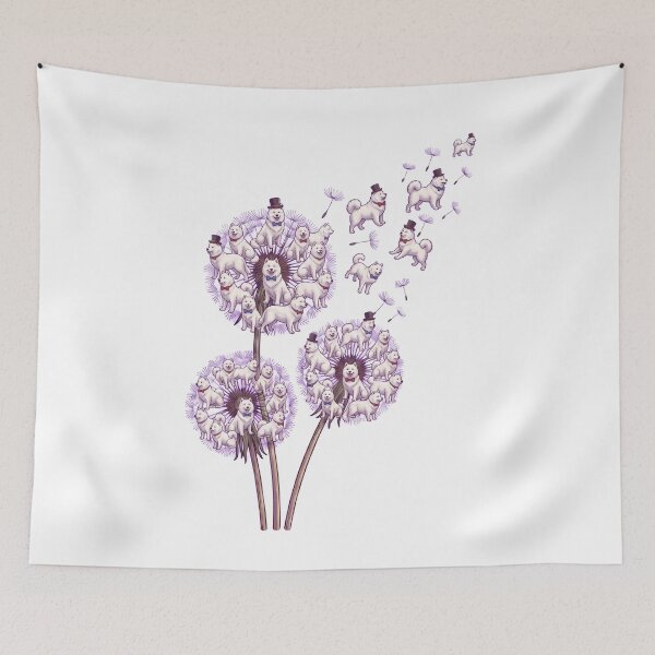 Item preview, Samoyed Dandelion Flower Dog Lover designed and sold by dian-rody-crest.