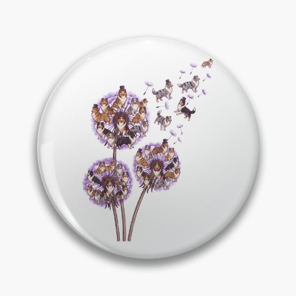 Item preview, Shetland Sheepdog Dandelion Flower Dog Lover designed and sold by dian-rody-crest.