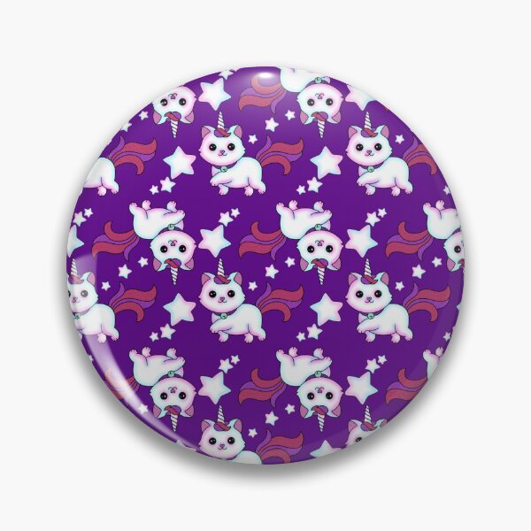 Item preview, Magical Kittycorn & Star Seamless Pattern designed and sold by dotdotsmilecreative.