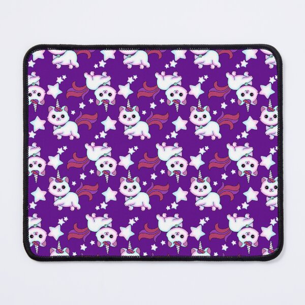 Item preview, Magical Kittycorn & Star Seamless Pattern designed and sold by dotdotsmilecreative.