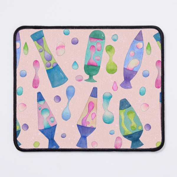 Item preview, Groovy Watercolor Lava Lamps Pattern in Pink designed and sold by Sukilopi.