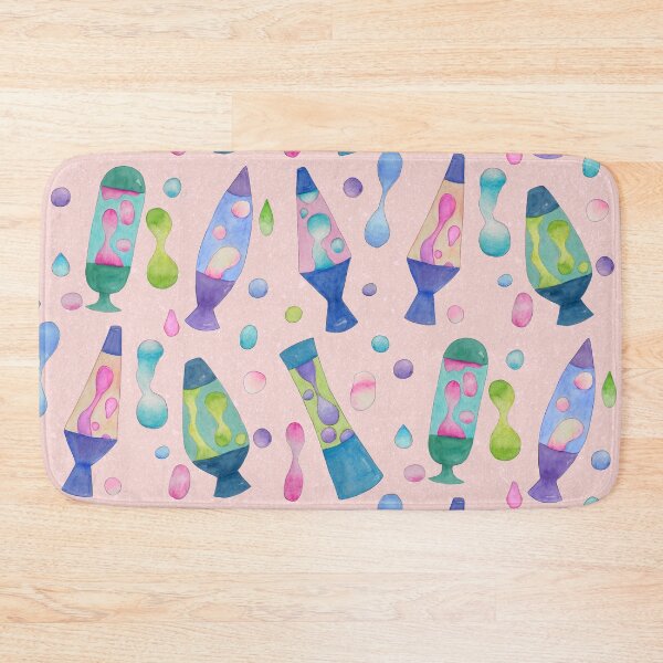 Item preview, Groovy Watercolor Lava Lamps Pattern in Pink designed and sold by Sukilopi.
