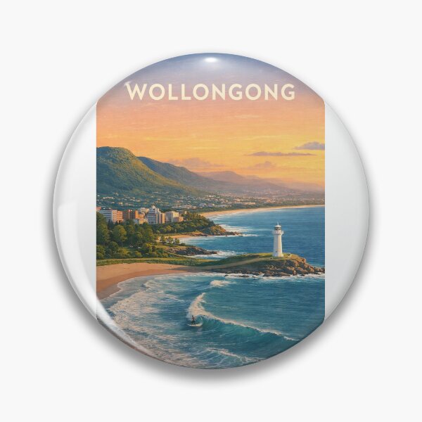 Item preview, Wollongong New South Wales Coastline with Flagstaff Point and Pacific Ocean designed and sold by Aryabek.