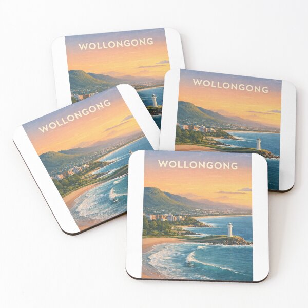 Item preview, Wollongong New South Wales Coastline with Flagstaff Point and Pacific Ocean designed and sold by Aryabek.