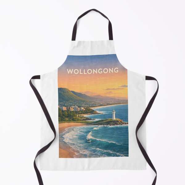 Item preview, Wollongong New South Wales Coastline with Flagstaff Point and Pacific Ocean designed and sold by Aryabek.