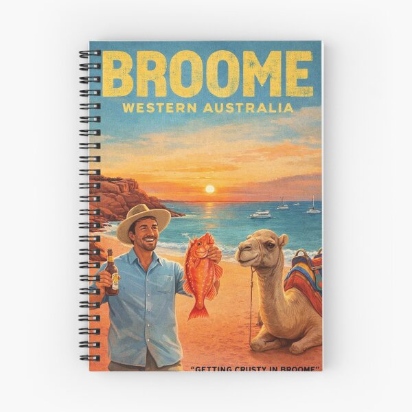 Item preview, Broome Western Australia Cable Beach Roebuck Bay Sunset and Red Emperor designed and sold by Aryabek.