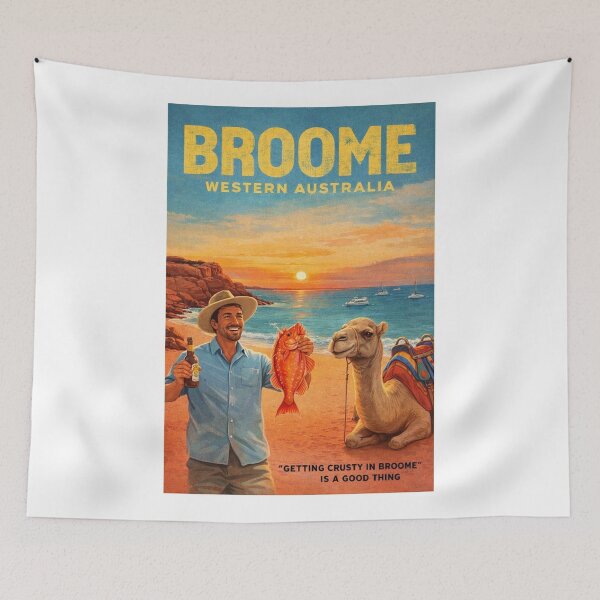 Item preview, Broome Western Australia Cable Beach Roebuck Bay Sunset and Red Emperor designed and sold by Aryabek.