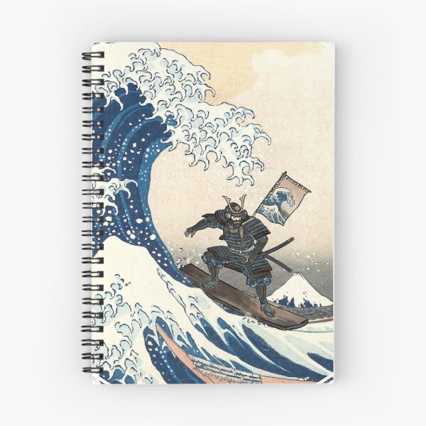 Item preview, Surfer samurai on the Great Wave off Kanagawa designed and sold by DeltaBOX.