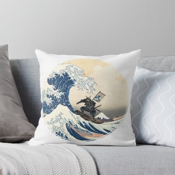 Item preview, Surfer samurai on the Great Wave off Kanagawa designed and sold by DeltaBOX.