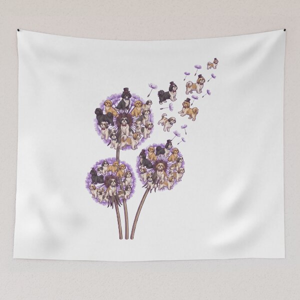 Item preview, Shih Tzu Dandelion Flower Dog Lover designed and sold by dian-rody-crest.