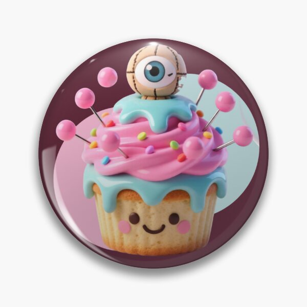 Item preview, Voodoo Dream: Creepy Kawaii Eye Cupcake designed and sold by CloudyCatArt.