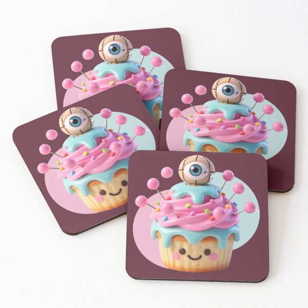 Item preview, Voodoo Dream: Creepy Kawaii Eye Cupcake designed and sold by CloudyCatArt.