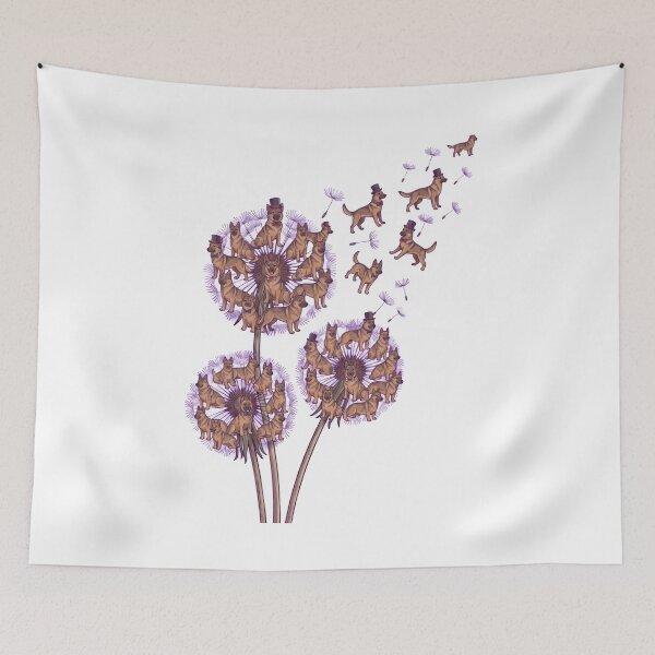 Item preview, Swedish Vallhund Dandelion Flower Dog Lover designed and sold by dian-rody-crest.
