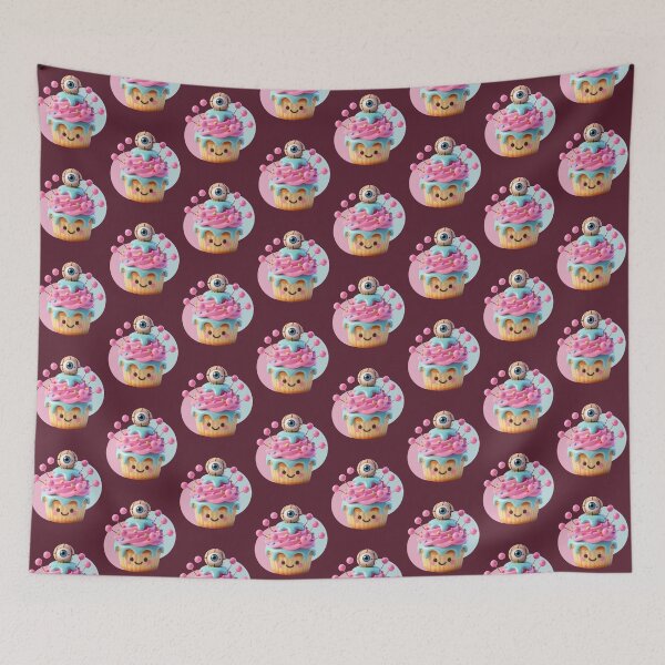 Item preview, Voodoo Dream: Creepy Kawaii Eye Cupcake designed and sold by CloudyCatArt.