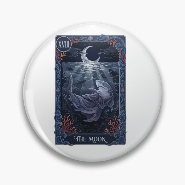 Item preview, Shark Moon Tarot Card Ocean Art designed and sold by SMARTKIT  DESIGNAGENCY.