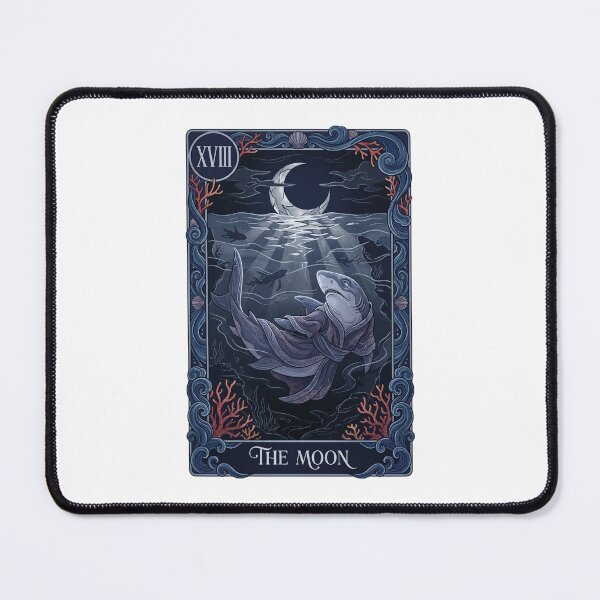Item preview, Shark Moon Tarot Card Ocean Art designed and sold by SMARTKIT DESIGNAGENCY.