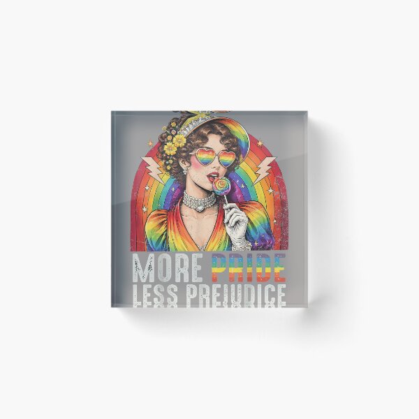 Item preview, More Pride Less Prejudice Rainbow Women Men designed and sold by KathieFaugh.