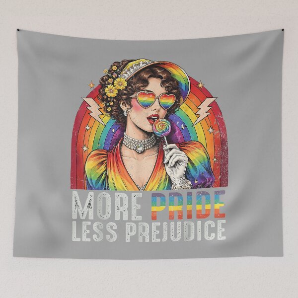 Item preview, More Pride Less Prejudice Rainbow Women Men designed and sold by KathieFaugh.