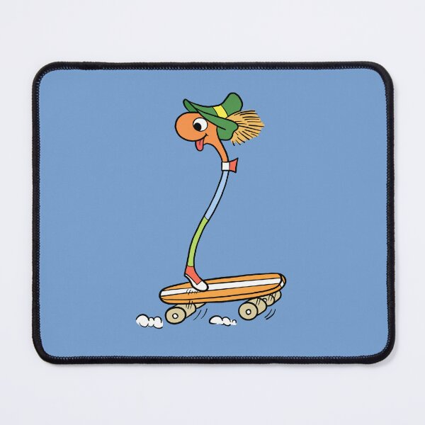 Item preview, Classic Skating Worm Cartoon designed and sold by PickledjoArt.