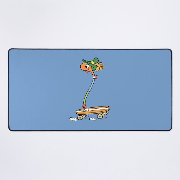 Item preview, Classic Skating Worm Cartoon designed and sold by PickledjoArt.