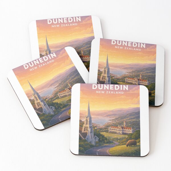Item preview, Dunedin Otago Heritage Skyline and Otago Harbour designed and sold by Aryabek.
