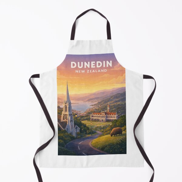 Item preview, Dunedin Otago Heritage Skyline and Otago Harbour designed and sold by Aryabek.