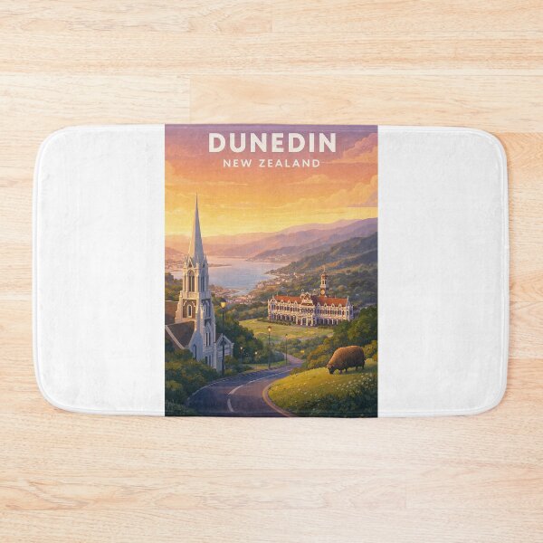 Item preview, Dunedin Otago Heritage Skyline and Otago Harbour designed and sold by Aryabek.