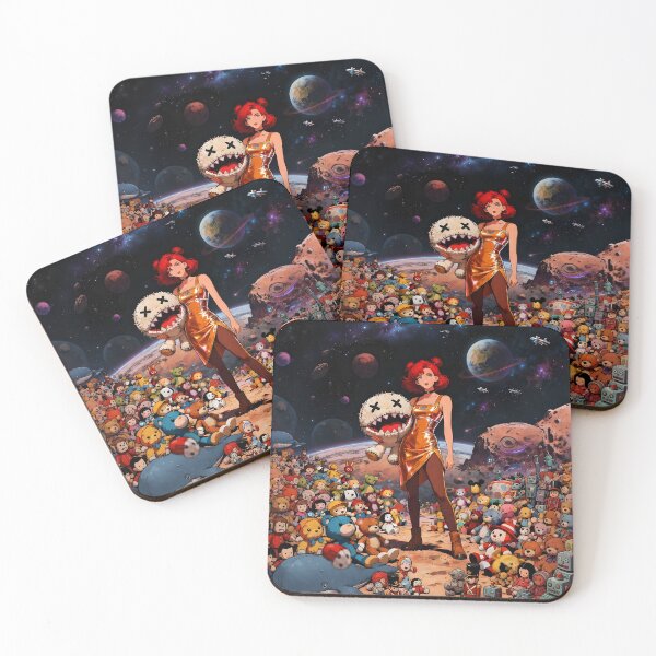Item preview, Girl with Toys in the middle of the Universe designed and sold by Erlin Rudho.