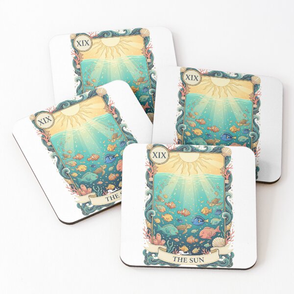 Item preview, Lagoon Sun Tarot Card Ocean Art designed and sold by SMARTKIT  DESIGNAGENCY.