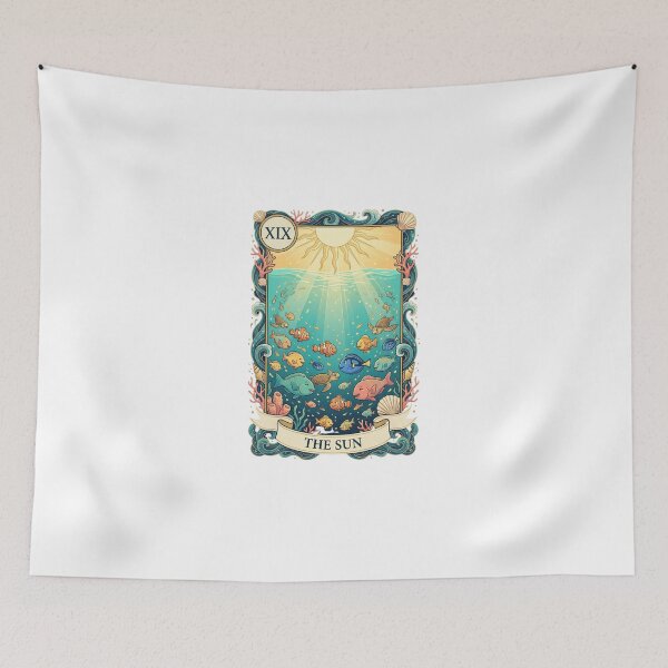 Item preview, Lagoon Sun Tarot Card Ocean Art designed and sold by SMARTKIT  DESIGNAGENCY.