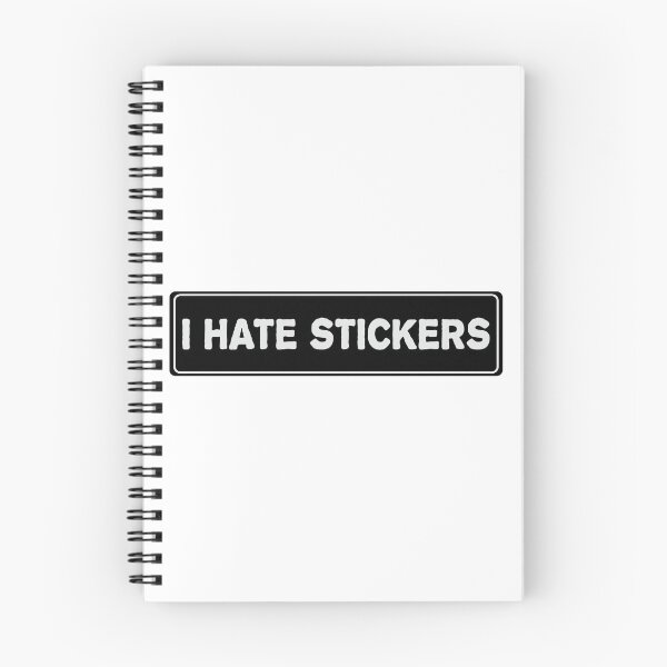 Item preview, I Hate Stickers Cool Helmet Sticker, Funny car bumper sticker designed and sold by thesmokeydogs.