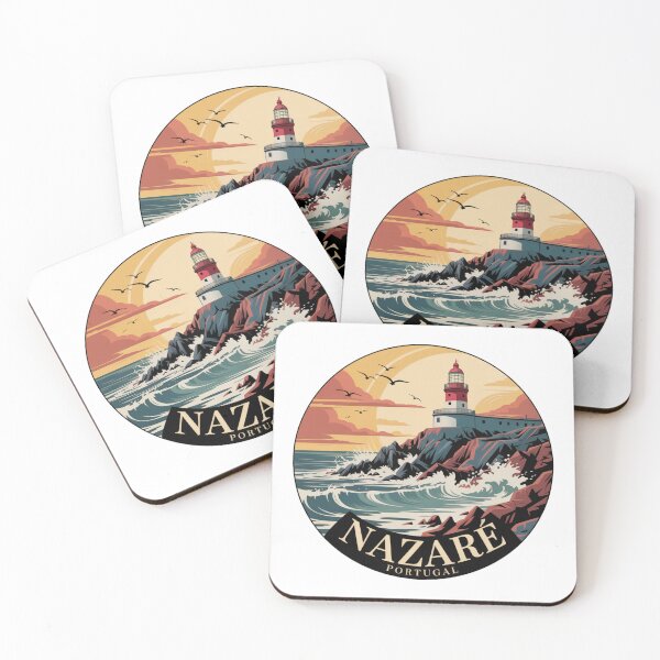 Item preview, Nazaré Portugal: Lighthouse Coastal Sunset designed and sold by CircinusStore.