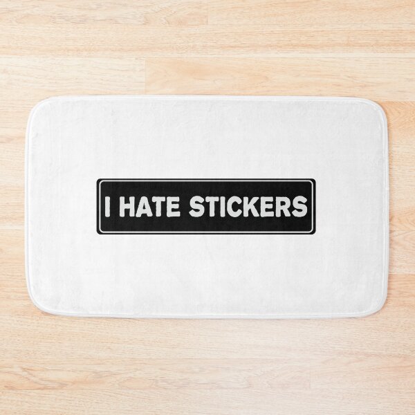 Item preview, I Hate Stickers Cool Helmet Sticker, Funny car bumper sticker designed and sold by thesmokeydogs.