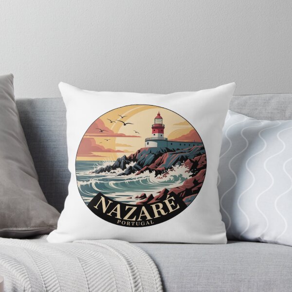 Item preview, Nazaré Portugal: Lighthouse Coastal Sunset designed and sold by CircinusStore.