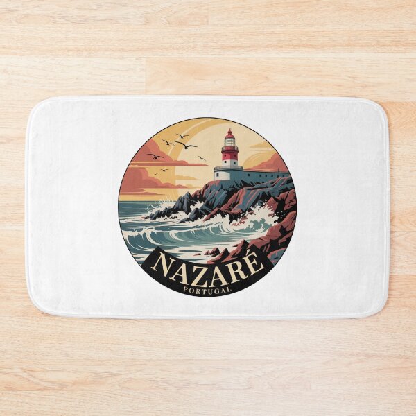 Item preview, Nazaré Portugal: Lighthouse Coastal Sunset designed and sold by CircinusStore.
