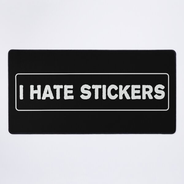 Item preview, I Hate Stickers Cool Helmet Sticker, Funny car bumper sticker designed and sold by thesmokeydogs.