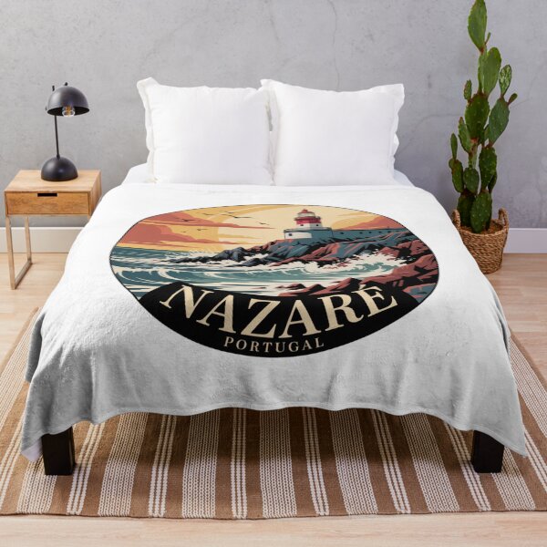 Item preview, Nazaré Portugal: Lighthouse Coastal Sunset designed and sold by CircinusStore.