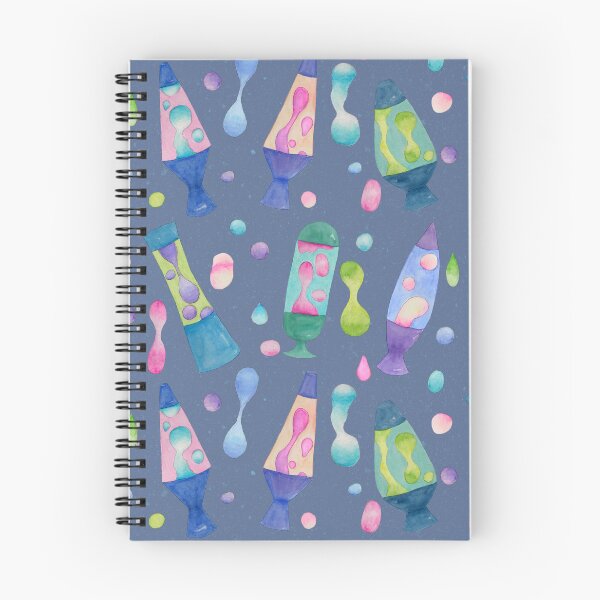Item preview, Groovy Watercolor Lava Lamps Pattern in Blue designed and sold by Sukilopi.