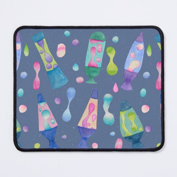 Item preview, Groovy Watercolor Lava Lamps Pattern in Blue designed and sold by Sukilopi.