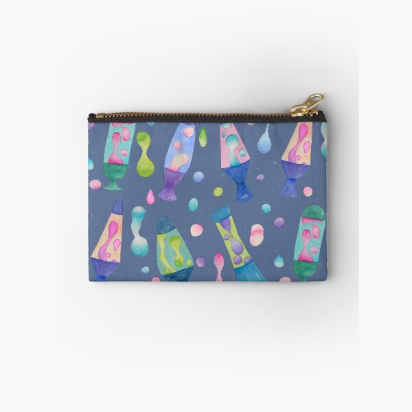 Item preview, Groovy Watercolor Lava Lamps Pattern in Blue designed and sold by Sukilopi.