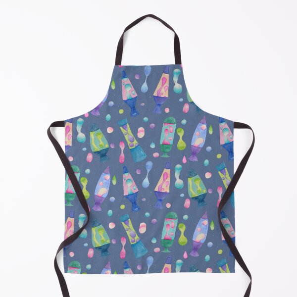 Item preview, Groovy Watercolor Lava Lamps Pattern in Blue designed and sold by Sukilopi.