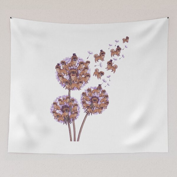 Item preview, Tibetan Spaniel Dandelion Flower Dog Lover designed and sold by dian-rody-crest.