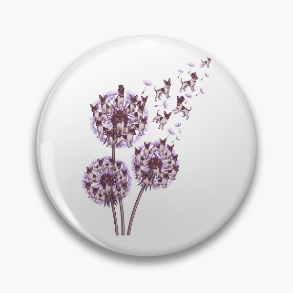 Item preview, Toy Fox Terrier Dandelion Flower Dog Lover designed and sold by dian-rody-crest.